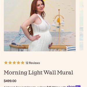 Lindsay Lohan baby’s room wall mural